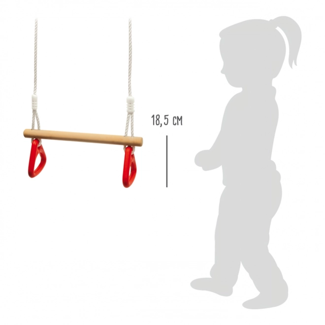 Small Foot Huśtawka z uchwytami gimnastycznymi