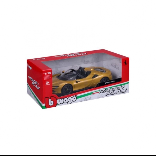 Bburago Ferrari SF90 Spider 1:18 - Żółta