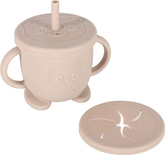 Kubek 2w1: ze słomką i na przekąski