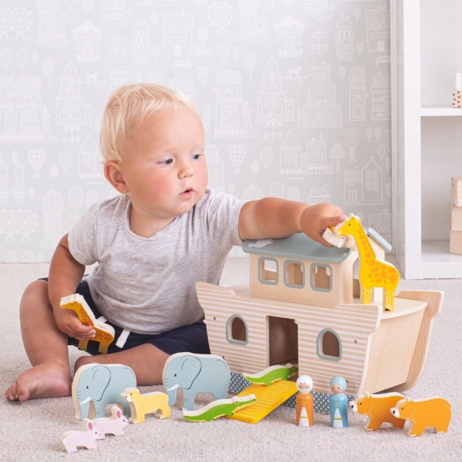 Drewniana zabawka Arka Noego od Bigjigs Toys