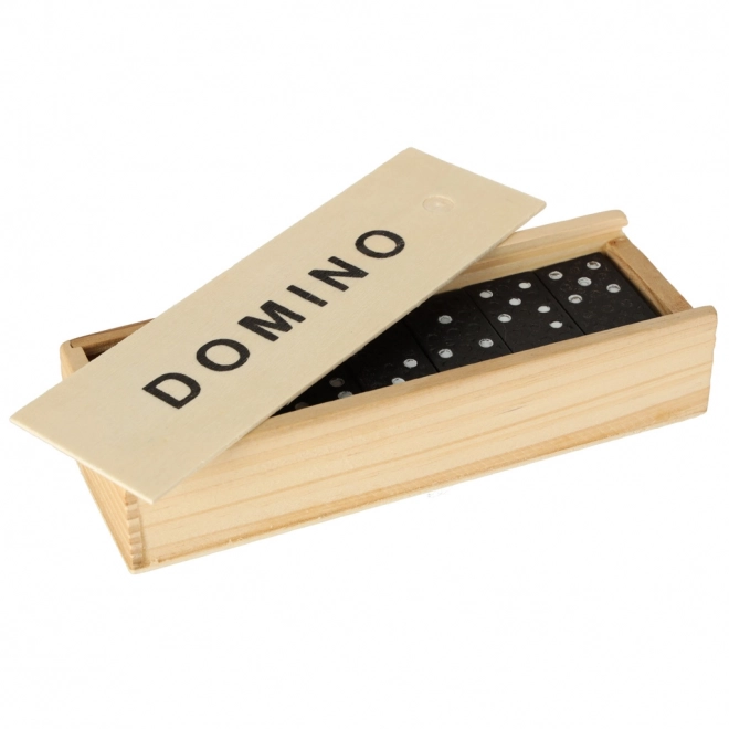 Drewniane domino do zabawy rodzinnej