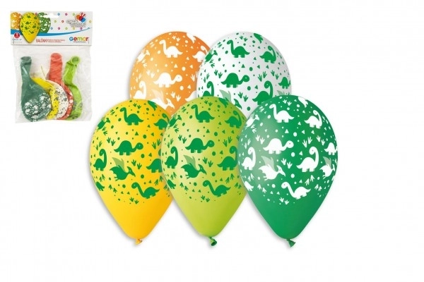 Balony dmuchane dinozaury - 5 sztuk