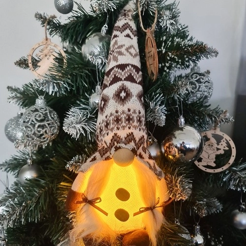 Krasnoludek stojący z podświetleniem LED