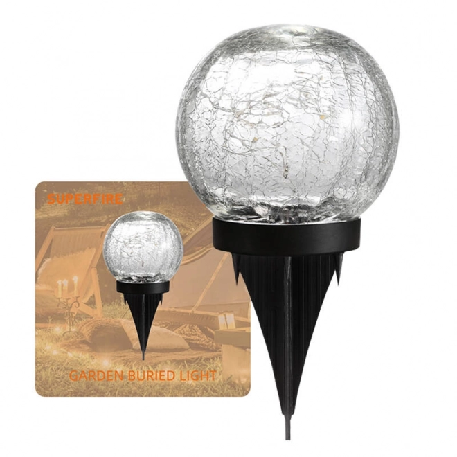 Ogród solarna lampa Superfire FF16-A, 600mAh