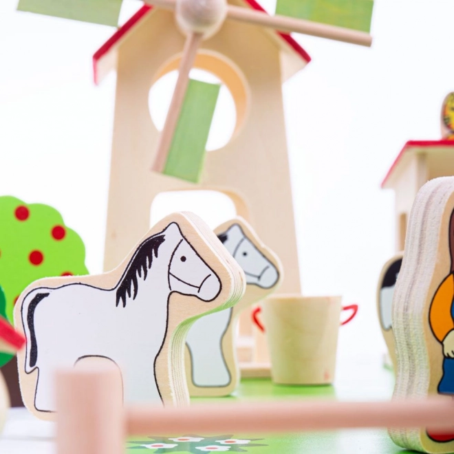 Duża Drewniana Farma Bigjigs Toys