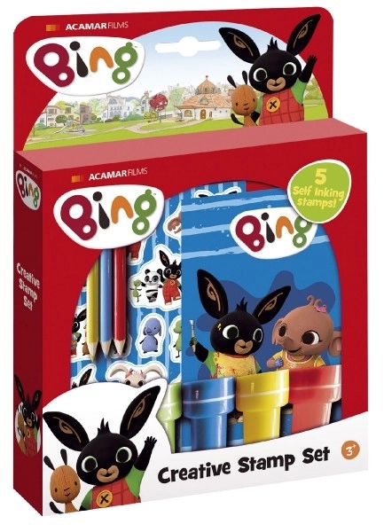 Zestaw stempli i naklejek Bing Bunny w pudełku 18x25x3,5cm