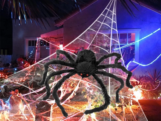 Halloweeni olbrzymi pająk tarantula dekoracja