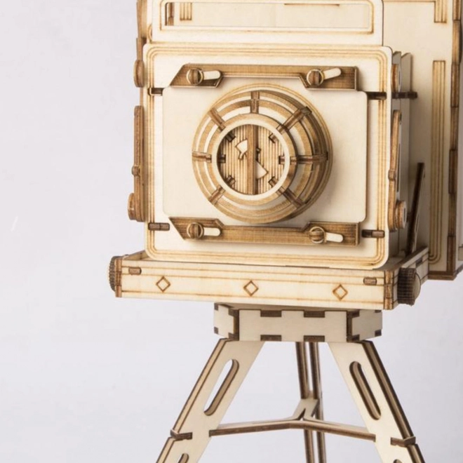 Drewniane 3D puzzle Historyczny aparat fotograficzny