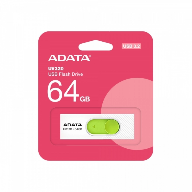 Dysk flash UV320 64GB USB3.2 biały i zielony
