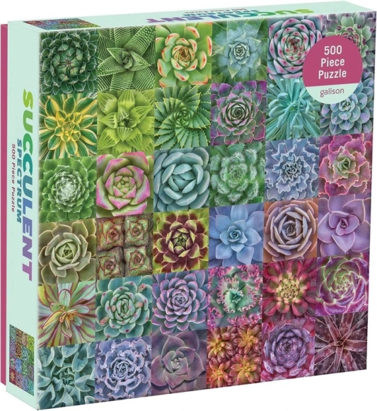 puzzle kolorowe sukulenty 500 elementów GALISON