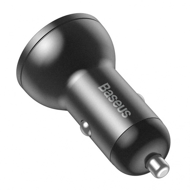 Ładowarka samochodowa Baseus z wyświetlaczem 2x USB