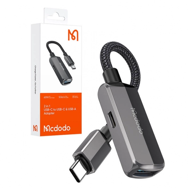 Adapter OTG 2 w 1 USB-C na USB-C i USB-A