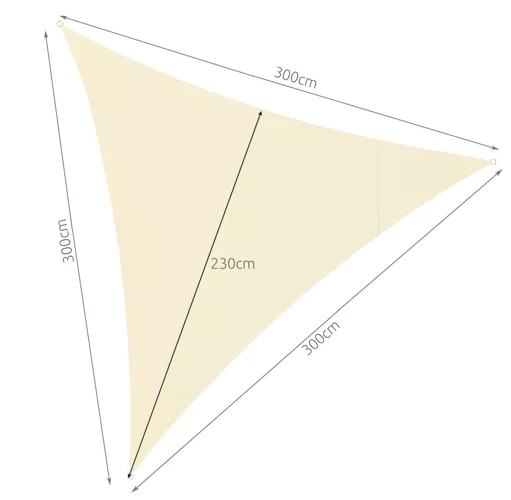 Gardlov 3x3x3 beżowa plandeka słoneczna 23146