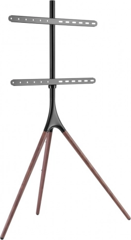 Podłogowy stojak tripod na TV 45–65" z drewnianymi nogami, 32 kg