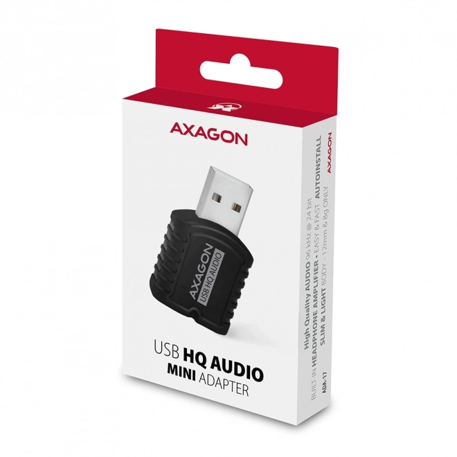 Usb adapter audio Axagon HQ mini