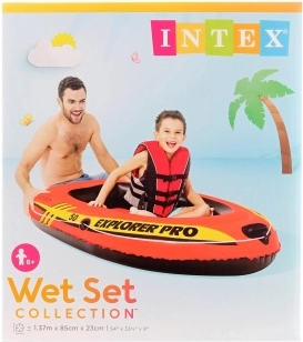 Nadmuchiwana łódka Intex Explorer Pro 50 dla dzieci 137 × 85 × 23 cm