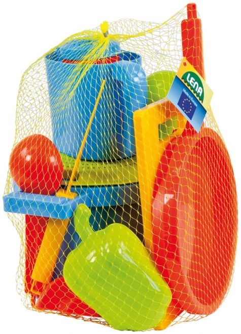 Zestaw do gotowania na piasku 14szt. w siatce 30x22x20cm 24m+