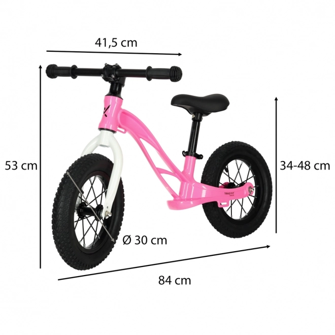 Różowy rowerek biegowy Trike Fix Active