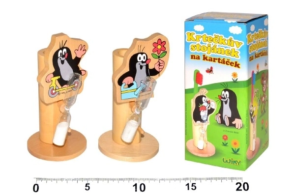 Stojak na szczoteczkę Krecik z kwiatkiem