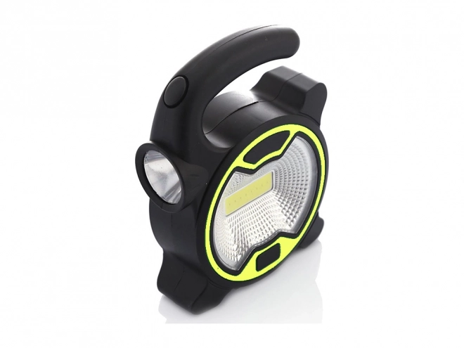 Mocna lampa warsztatowa LED COB z uchwytem i bateriami