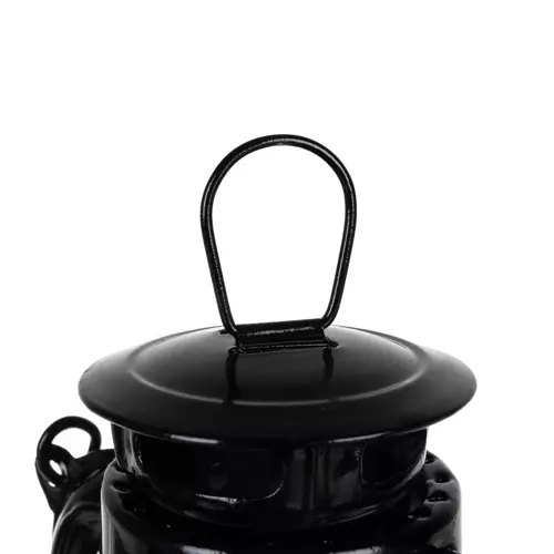 czarna lampa olejowa 24cm
