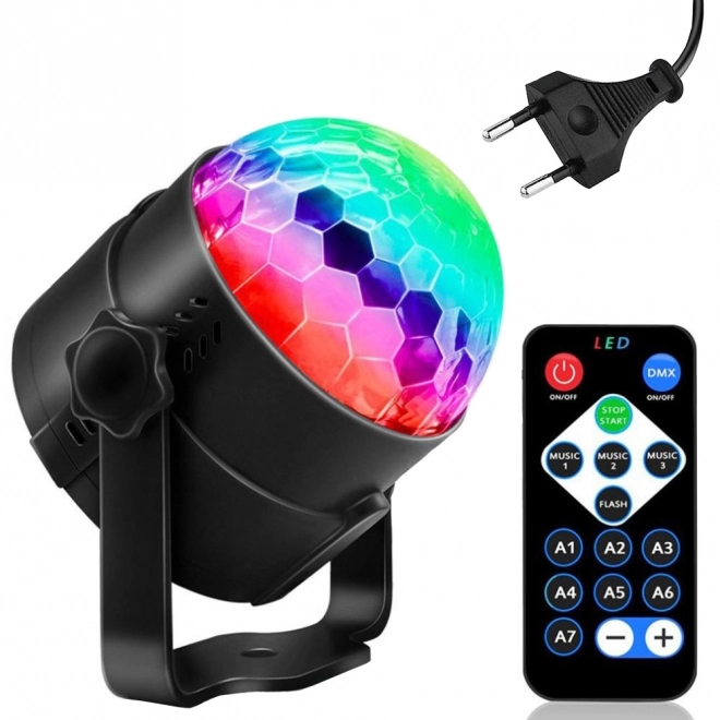 Kula dyskotekowa LED reflektor projektor RGB