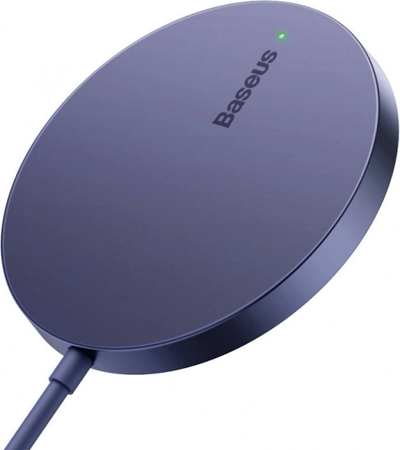 Magnetyczna bezprzewodowa ładowarka Baseus Simple Mini3 15W fioletowa