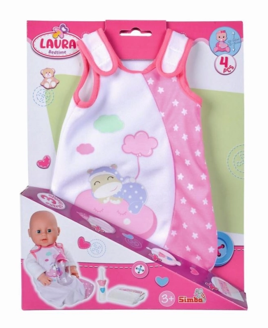 Zestaw do spania dla laleczki Laury