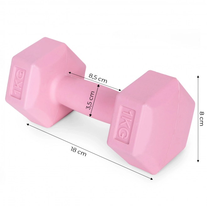 Różowe ciężarki 2x1 kg ModernHome