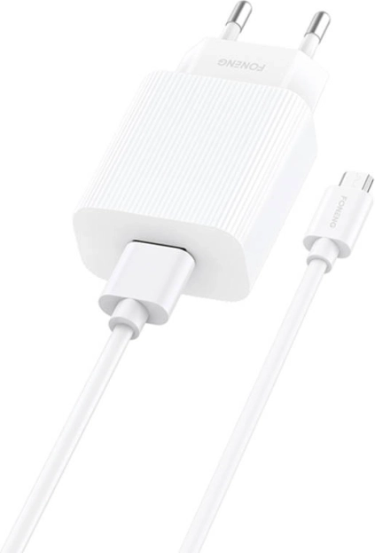 Szybka ładowarka FONENG 12 W z USB i kablem Micro USB