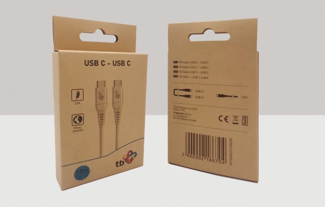 Ekologiczny kabel USB-C na USB-C 1m