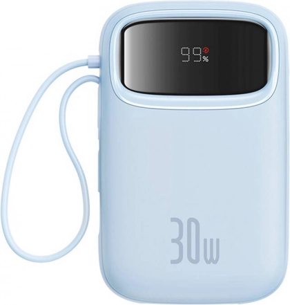 Powerbank Baseus Qpow 2 10000 mAh 30 W z 2x USB‑C, niebieska