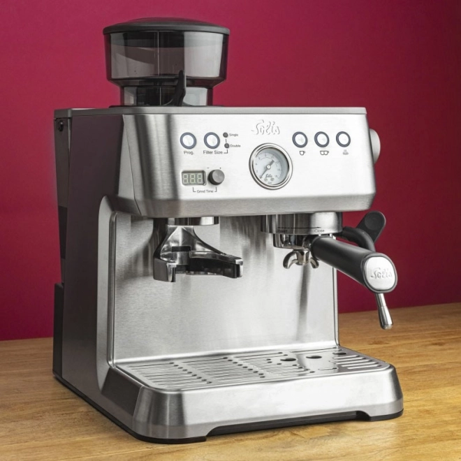 Ekspres do kawy Solis Grind & Infuse Perfetta srebrny