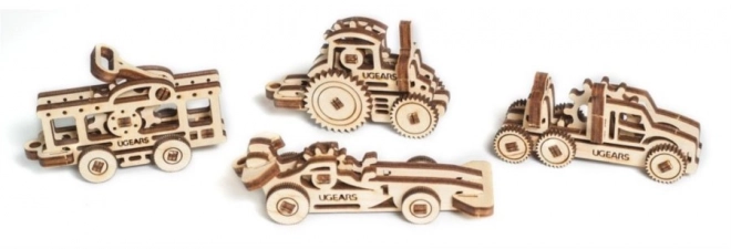 Ugears 3D drewniane mechaniczne puzzle Pojazdy