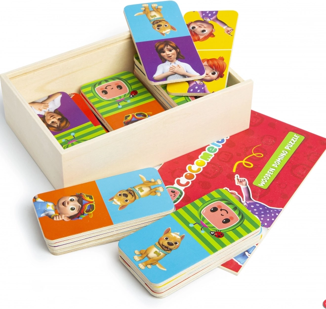 Drewniane domino puzzle CoComelon