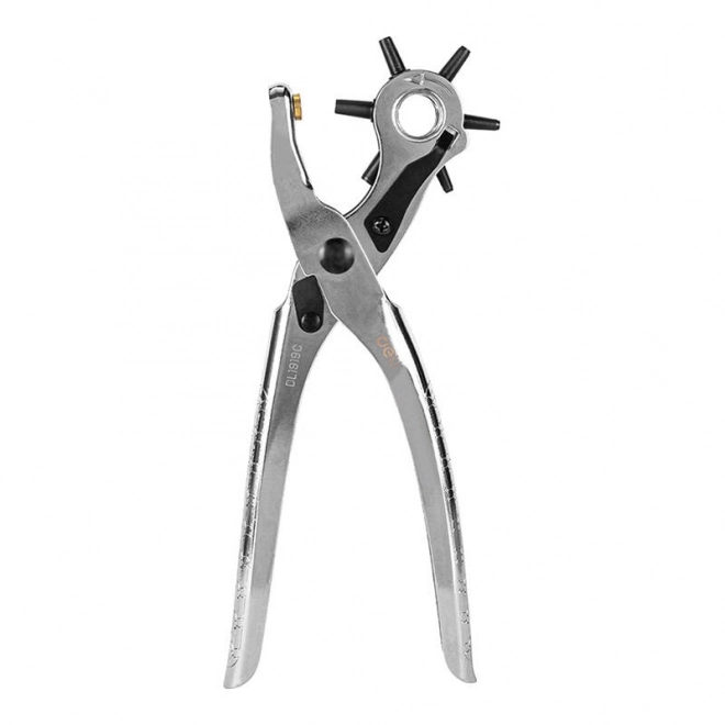 deli tools dziurkacz do skóry 9" (srebrny)