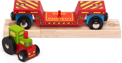 Podwójna zabawa: traktor i transport na wagoniku