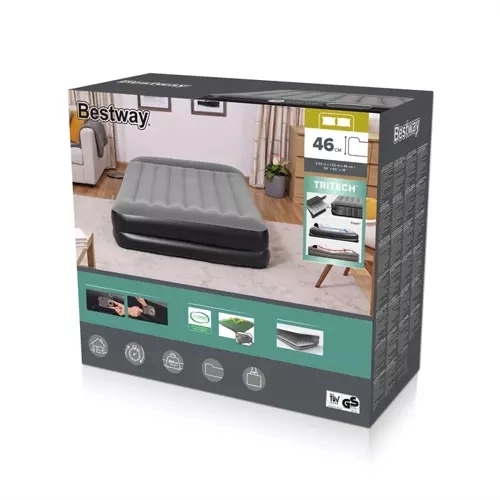 Materac Bestway z pompką 203x152x46cm