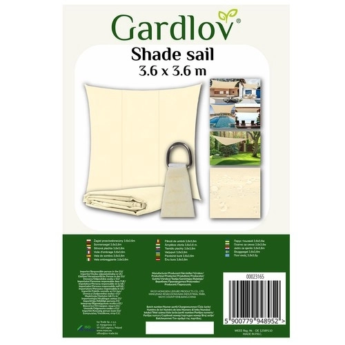 Żagiel słoneczny 3,6x3,6 m Gardlov 23165