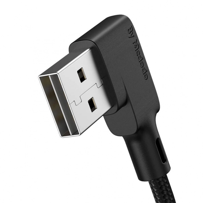 Kabel USB na USB-C, Mcdodo CA-7310, kątowy, 1,8 m (czarny)