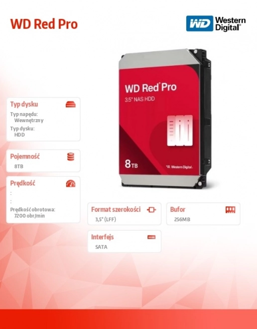 Dysk twardy WD Red Pro 8TB