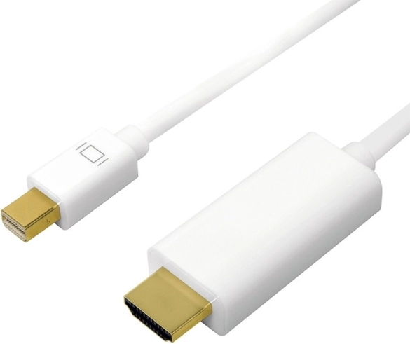 Kabel mini DisplayPort do HDMI 4K, 3 m, biały