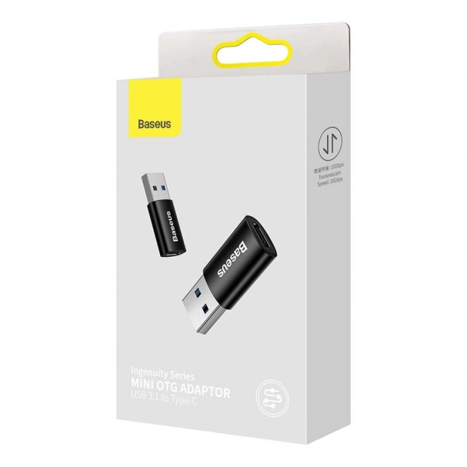Adapter Baseus USB-A na USB-C – Czarny