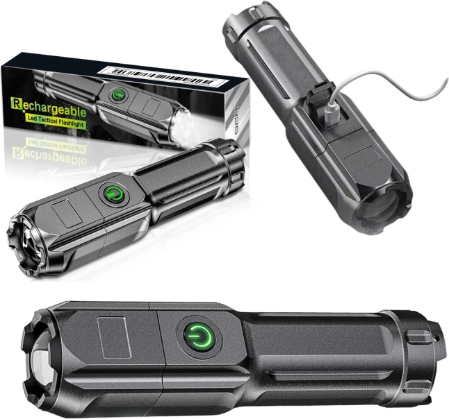 Wodoodporna kieszonkowa latarka turystyczna z 3 trybami LED