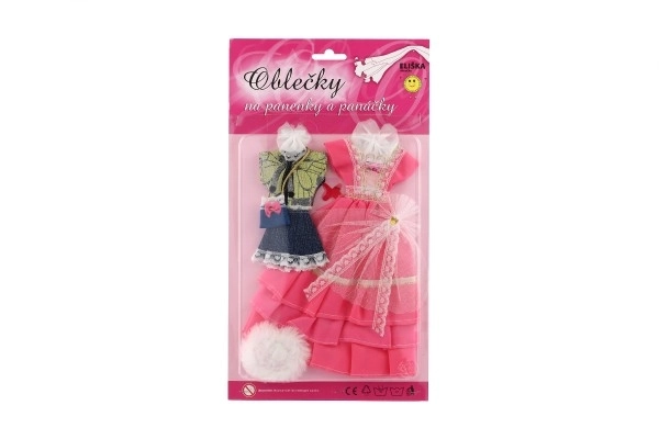 Ubranka z akcesoriami dla lalek 2 sztuki