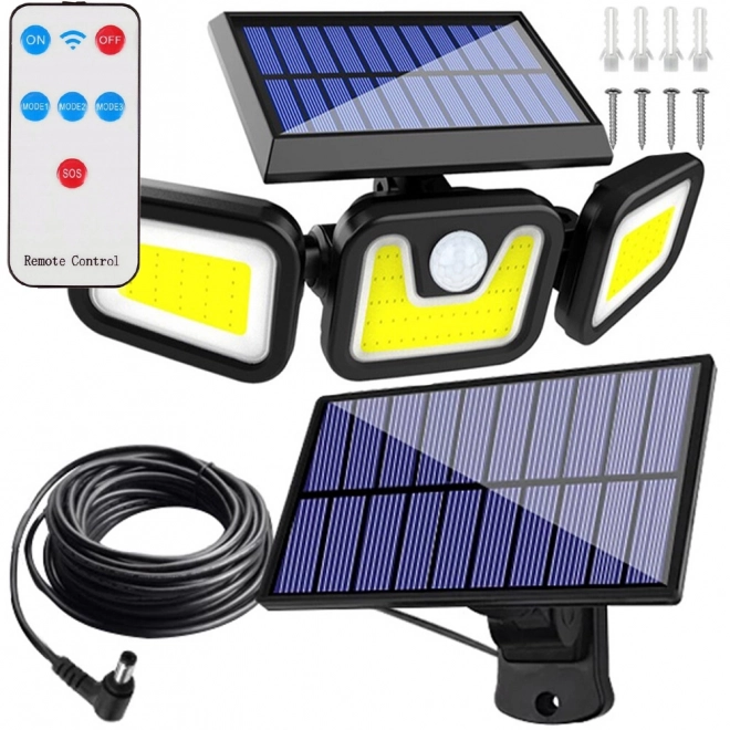 Solarnie światło z czujnikiem ruchu i 171 LED