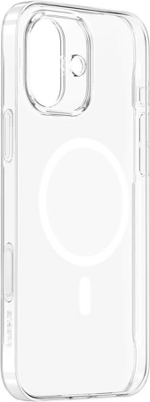 Baseus magnetyczne etui TouchButton do iPhone 16 (przezroczyste)