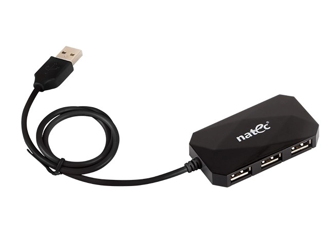 Rozdzielacz USB 4 porty LOCUST USB 2.0 czarny