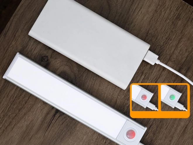 USB LED lampa z czujnikiem 30cm