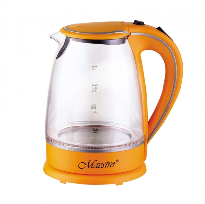 Czajnik szklany 1,7 l 2000 W MR-064-ORANGE